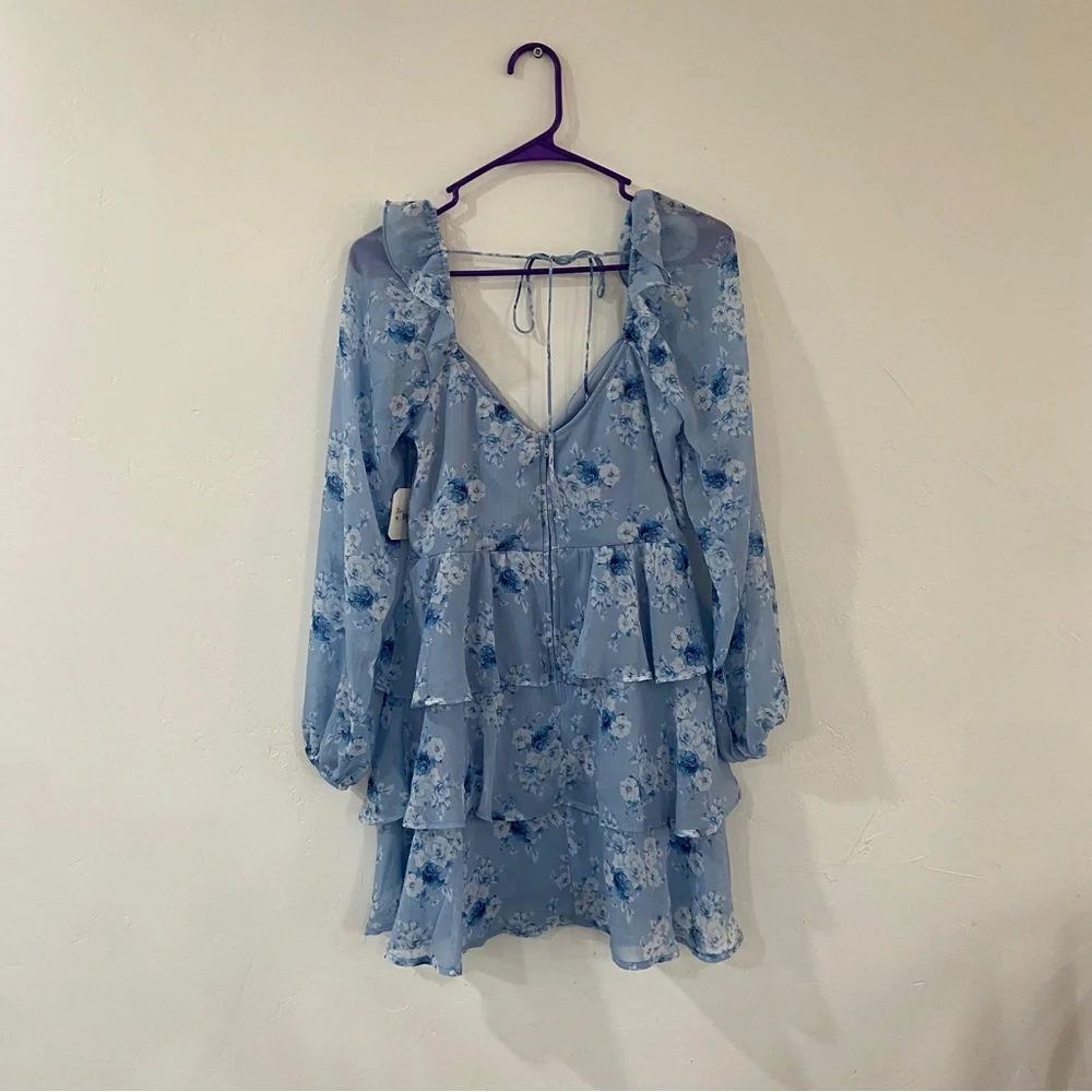 Altar’d State Blue Ruffle Dress - Picture 7 of 7
